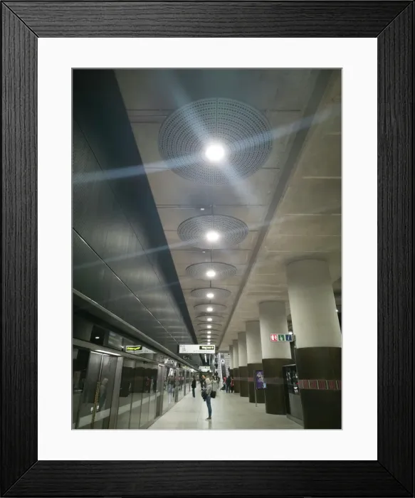 Framed Print : Elizabeth Line, Woolwich Arsenal, London, UK, May 2022. Creator: Ethel Davies Framed Print : Elizabeth Line, Woolwich Arsenal, London, UK, May 2022. Creator: Ethel Davies