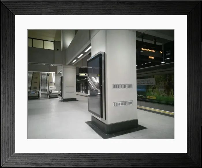 Framed Print : Nine Elms station, London, UK, Oct 2021. Creator: Ethel Davies Framed Print : Nine Elms station, London, UK, Oct 2021. Creator: Ethel Davies