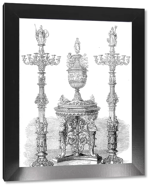 The International Exhibition: vase and candelabra... 1862. Creator: Unknown