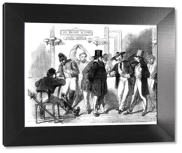 The Slidell and Mason Case argued at the American Bar - from a sketch by our special artist, 1862. Creator: Frank Vizetelly