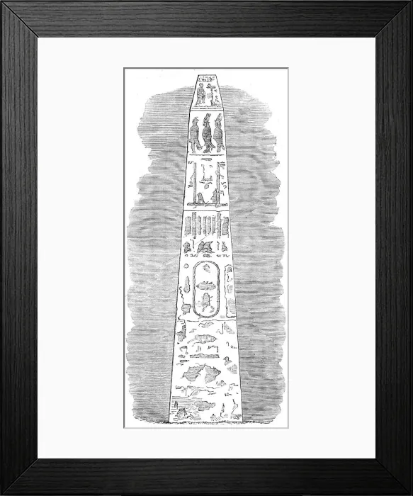 Framed Print : Cleopatra's Needle, Alexandria, 1862. Creator: Unknown Framed Print : Cleopatra's Needle, Alexandria, 1862. Creator: Unknown