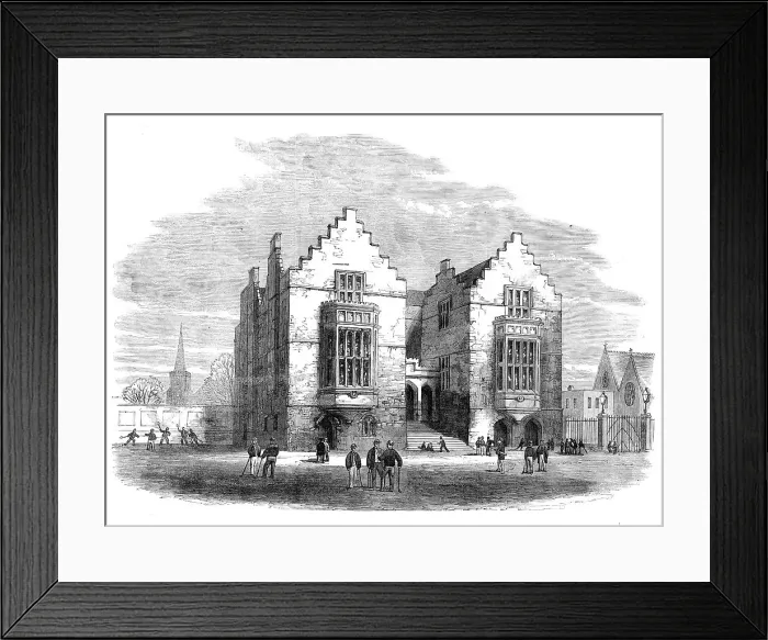 Framed Print : Harrow School, 1862. Creator: Unknown Framed Print : Harrow School, 1862. Creator: Unknown