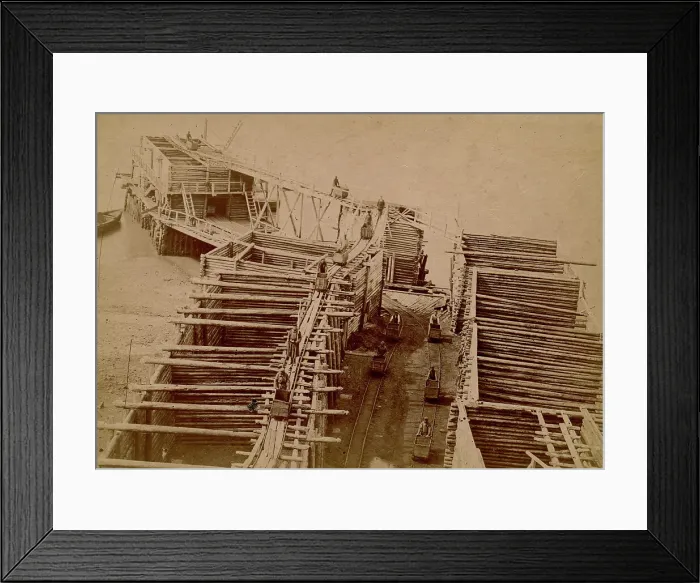 Framed Print : Old mine, 1890. Creator: Unknown Framed Print : Old mine, 1890. Creator: Unknown