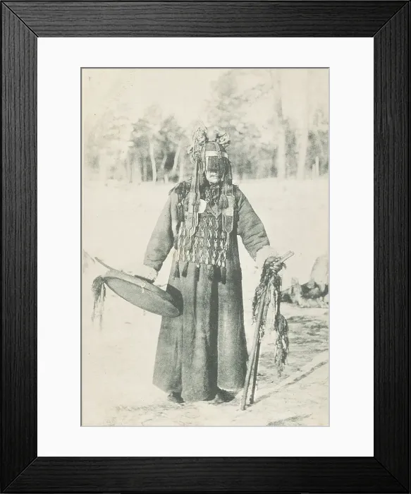 Framed Print : Buryat shaman, 1904-1917. Creator: Unknown Framed Print : Buryat shaman, 1904-1917. Creator: Unknown
