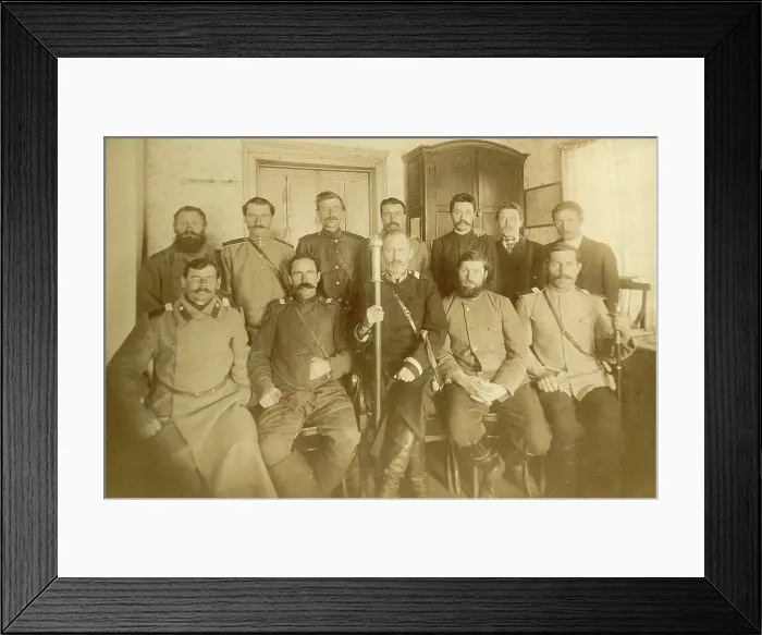 Framed Print : Village and Settlements Chiefs, 1909. Creator: Nikolai Georgievich Katanaev Framed Print : Village and Settlements Chiefs, 1909. Creator: Nikolai Georgievich Katanaev