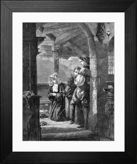 Framed Print : The Convent Shrine by Frank Wyburd, in the Gallery of the British Institution, 1862. Creator: W Thomas. The Convent Shrine by Frank Wyburd, in the Gallery of the British Institution, 1862. Creator: W Thomas Framed Print : The Convent Shrine by Frank Wyburd, in the Gallery of the British Institution, 1862. Creator: W Thomas. The Convent Shrine by Frank Wyburd, in the Gallery of the British Institution, 1862. Creator: W Thomas