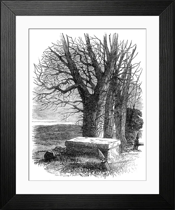 Framed Print : Byron's Tomb at Harrow, 1862. Creator: Unknown. Byron's Tomb at Harrow, 1862. Creator: Unknown Framed Print : Byron's Tomb at Harrow, 1862. Creator: Unknown. Byron's Tomb at Harrow, 1862. Creator: Unknown