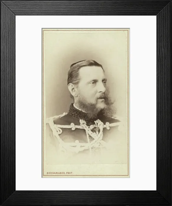Framed Print : Grand Duke Konstantin Nicolaevich, head-and-shoulders portrait, facing right, between 1870 and 1886. Creator: Unknown Framed Print : Grand Duke Konstantin Nicolaevich, head-and-shoulders portrait, facing right, between 1870 and 1886. Creator: Unknown