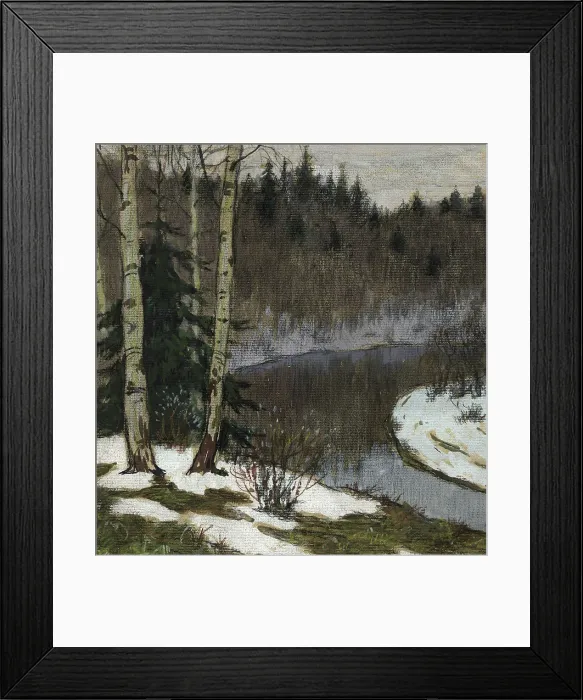 Framed Print : Thawed Patches in the Taiga near Krasnoyarsk. Early Spring, 1904. Creator: Boris Vasilievich Smirnov Framed Print : Thawed Patches in the Taiga near Krasnoyarsk. Early Spring, 1904. Creator: Boris Vasilievich Smirnov