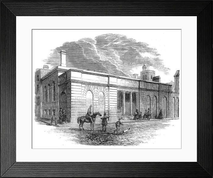 Framed Print : New Receiving Room at St. Bartholomew's Hospital, West Smithfield, 1862. Creator: Unknown Framed Print : New Receiving Room at St. Bartholomew's Hospital, West Smithfield, 1862. Creator: Unknown