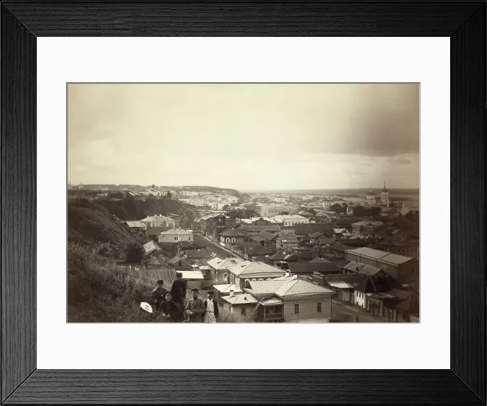 Framed Print : Cityscape view of Tomsk, between 1885 and 1886. Creator: Unknown Framed Print : Cityscape view of Tomsk, between 1885 and 1886. Creator: Unknown