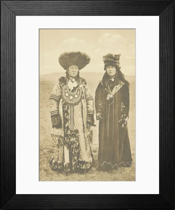 Framed Print : Matchmaker and bride. Kachinki, 1904-1917. Creator: Unknown Framed Print : Matchmaker and bride. Kachinki, 1904-1917. Creator: Unknown