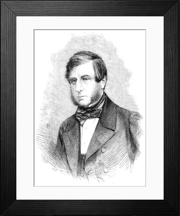 Framed Print : The Duke of Devonshire, 1862. Creator: Unknown Framed Print : The Duke of Devonshire, 1862. Creator: Unknown