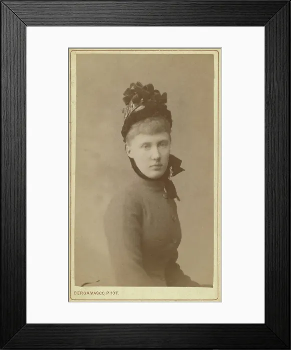 Framed Print : Grand Duchess Serge, Elizabeth of Hesse, half-length portrait, facing front, between 1870 and 1880. Creator: Unknown Framed Print : Grand Duchess Serge, Elizabeth of Hesse, half-length portrait, facing front, between 1870 and 1880. Creator: Unknown