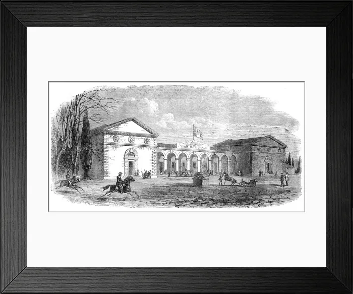 Framed Print : The Tiro Nazionale at Florence, 1862. Creator: Unknown Framed Print : The Tiro Nazionale at Florence, 1862. Creator: Unknown