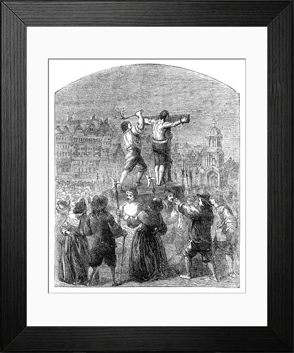 Framed Print : Ancient London': Flogging a Nonconformist in Cheapside, 1862. Creator: Unknown. Ancient London': Flogging a Nonconformist in Cheapside, 1862. Creator: Unknown Framed Print : Ancient London': Flogging a Nonconformist in Cheapside, 1862. Creator: Unknown. Ancient London': Flogging a Nonconformist in Cheapside, 1862. Creator: Unknown