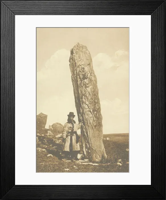 Framed Print : Abakan steppe. Corner stone of the Khan's mound, 1904-1917. Creator: Unknown. Abakan steppe. Corner stone of the Khan's mound, 1904-1917. Creator: Unknown Framed Print : Abakan steppe. Corner stone of the Khan's mound, 1904-1917. Creator: Unknown. Abakan steppe. Corner stone of the Khan's mound, 1904-1917. Creator: Unknown