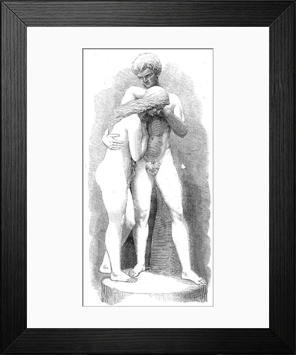 Framed Print : The Royal Academy Prize Sculpture: Adam and Eve, by George Slater, 1862. Creator: Unknown. The Royal Academy Prize Sculpture: Adam and Eve, by George Slater, 1862. Creator: Unknown Framed Print : The Royal Academy Prize Sculpture: Adam and Eve, by George Slater, 1862. Creator: Unknown. The Royal Academy Prize Sculpture: Adam and Eve, by George Slater, 1862. Creator: Unknown