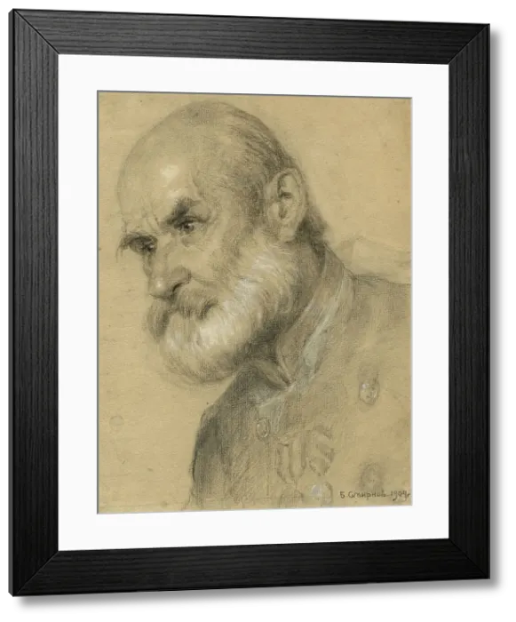 Framed Print : Disabled Retiree of the Imperial Guard. Irkutsk, 1904. Creator: Boris Vasilievich Smirnov Framed Print : Disabled Retiree of the Imperial Guard. Irkutsk, 1904. Creator: Boris Vasilievich Smirnov