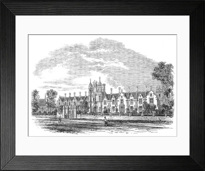Framed Print : The Fishmongers and Poulterers Institution at Wood Green, near Hornsey, 1862. Creator: Unknown Framed Print : The Fishmongers and Poulterers Institution at Wood Green, near Hornsey, 1862. Creator: Unknown