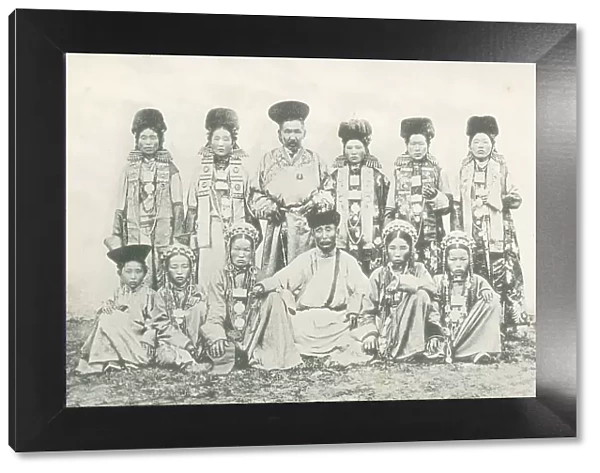 A group of Buryats and Buryat women from the Selenga district, 1904-1917. Creator: Unknown