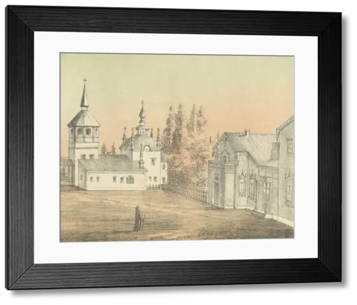 Framed Print : Archpriest's House and the Alekseevskii Monastery, 1871. Creators: M Kolosov, J Rogulin Framed Print : Archpriest's House and the Alekseevskii Monastery, 1871. Creators: M Kolosov, J Rogulin