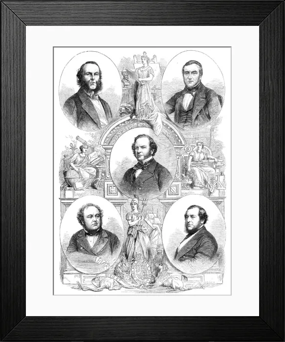 Framed Print : The Commissioners of the International Exhibition of 1862. Creator: M Jackson Framed Print : The Commissioners of the International Exhibition of 1862. Creator: M Jackson