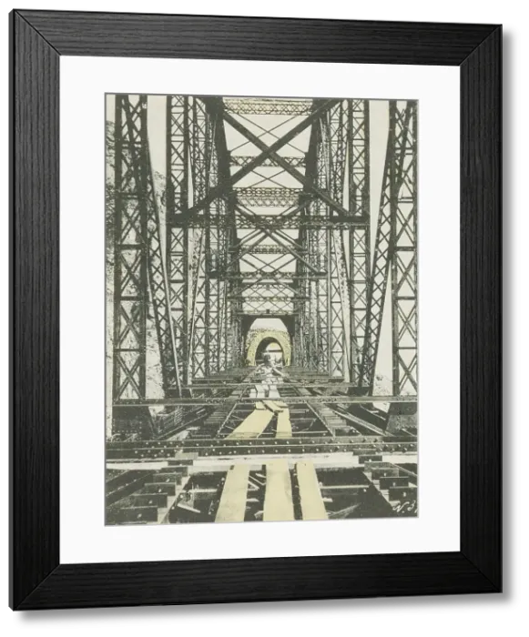 Framed Print : Bridge over Khvoynaya Bay, 1904-1917. Creator: Unknown Framed Print : Bridge over Khvoynaya Bay, 1904-1917. Creator: Unknown
