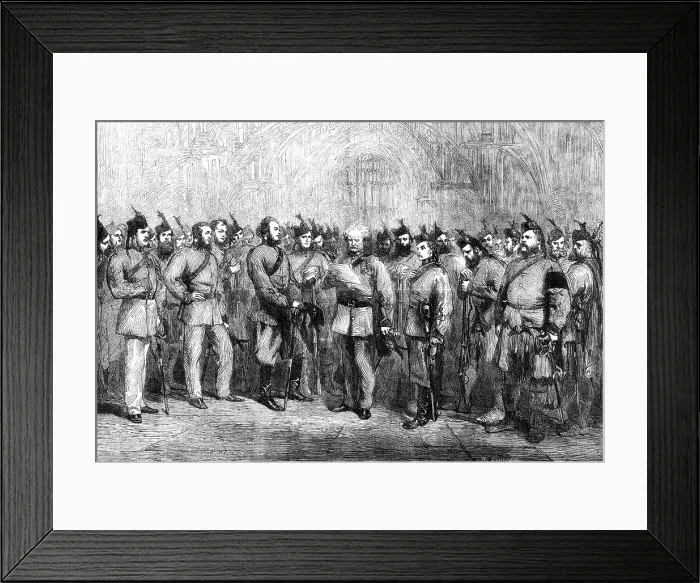 Framed Print : The London Scottish Volunteers, 1862. Creator: W Thomas Framed Print : The London Scottish Volunteers, 1862. Creator: W Thomas