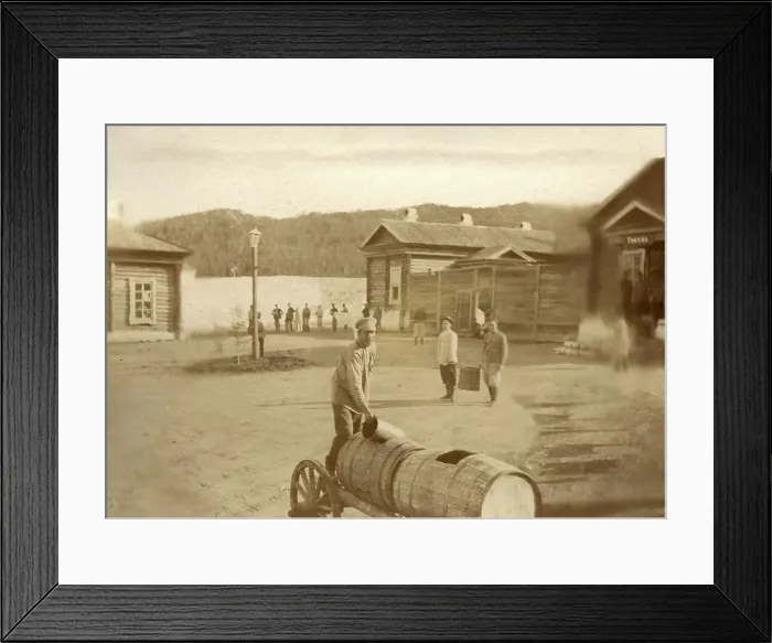 Framed Print : Convicts at Work, 1906-1911. Creator: Isaiah Aronovich Shinkman Framed Print : Convicts at Work, 1906-1911. Creator: Isaiah Aronovich Shinkman