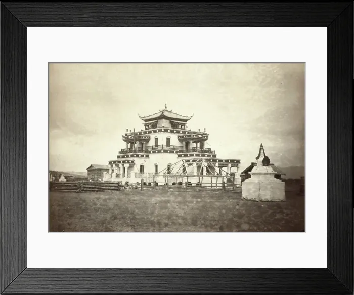 Framed Print : Onanski Datzan or a Buddhist monastery, Trans Baikal [ie, Transbaikalia], between 1885 and 1886. Creator: Unknown