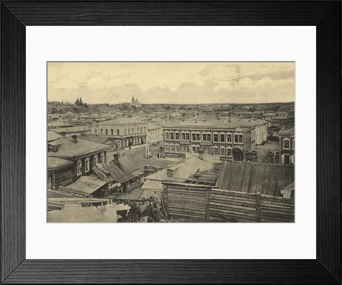 Framed Print : Tomsk: Zagornaia Street, 1905. Creator: Unknown Framed Print : Tomsk: Zagornaia Street, 1905. Creator: Unknown