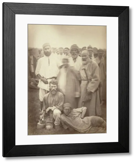Framed Print : Types from a party of convicts on the road, near Tomsk, between 1885 and 1886. Creator: Unknown Framed Print : Types from a party of convicts on the road, near Tomsk, between 1885 and 1886. Creator: Unknown