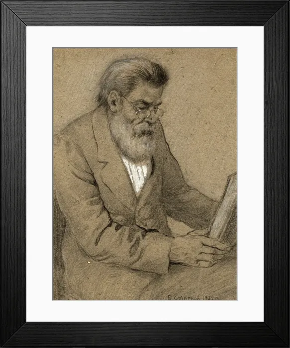 Framed Print : Elderly Doctor at a Resettlement Point in Irkutsk, 1904. Creator: Boris Vasilievich Smirnov Framed Print : Elderly Doctor at a Resettlement Point in Irkutsk, 1904. Creator: Boris Vasilievich Smirnov