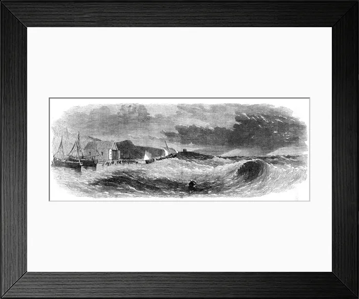 Framed Print : The Southwold Life-boat making for the rescue of a ship's crew on the outer shoal, 1862. Creator: Unknown Framed Print : The Southwold Life-boat making for the rescue of a ship's crew on the outer shoal, 1862. Creator: Unknown