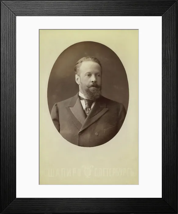 Framed Print : Count Serge Vitte, half-length portrait, facing right, between 1880 and 1886. Creator: Unknown Framed Print : Count Serge Vitte, half-length portrait, facing right, between 1880 and 1886. Creator: Unknown