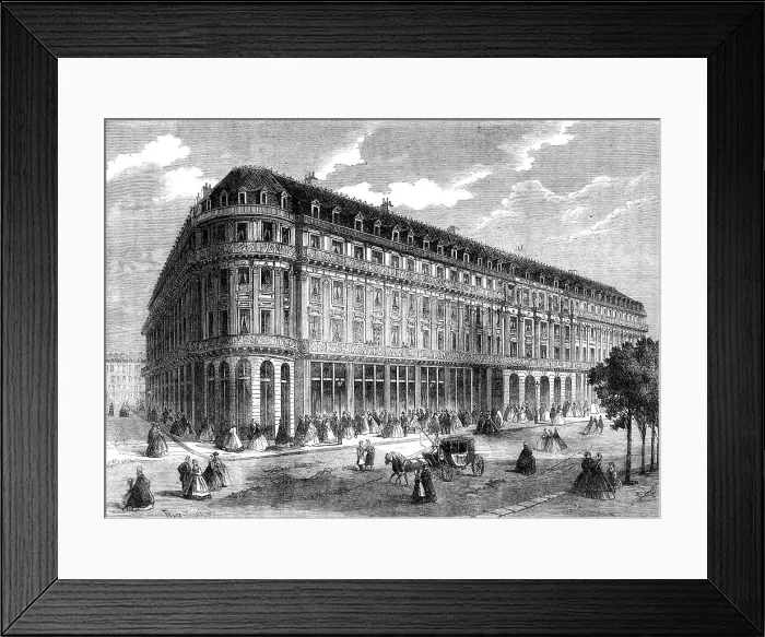 Framed Print : The Hotel de la Paix, Paris, 1862. Creator: Unknown Framed Print : The Hotel de la Paix, Paris, 1862. Creator: Unknown