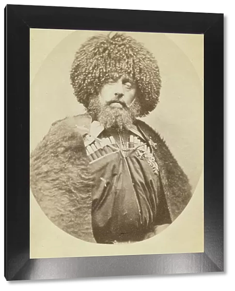 Half-length portrait of Aleksander Bek, facing front, between 1870 and 1886. Creator: Unknown