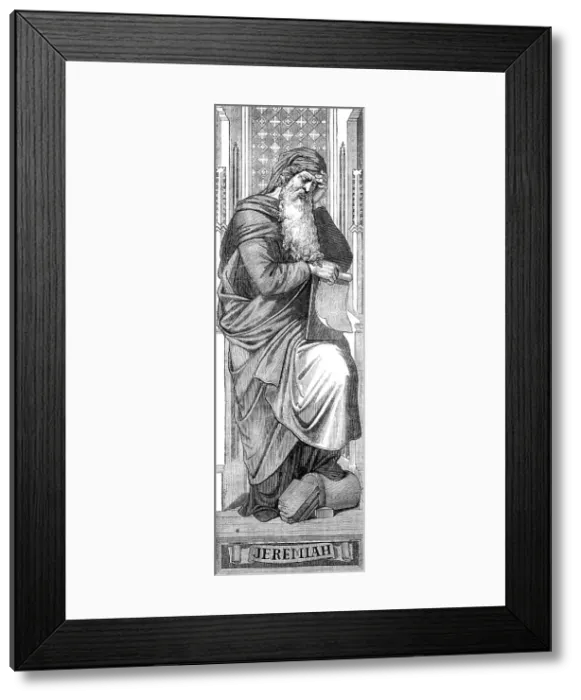 Framed Print : Figures prepared by Baron von Hess for a painted window in Glasgow Cathedral: Jeremiah, 1862. Creator: Unknown Framed Print : Figures prepared by Baron von Hess for a painted window in Glasgow Cathedral: Jeremiah, 1862. Creator: Unknown