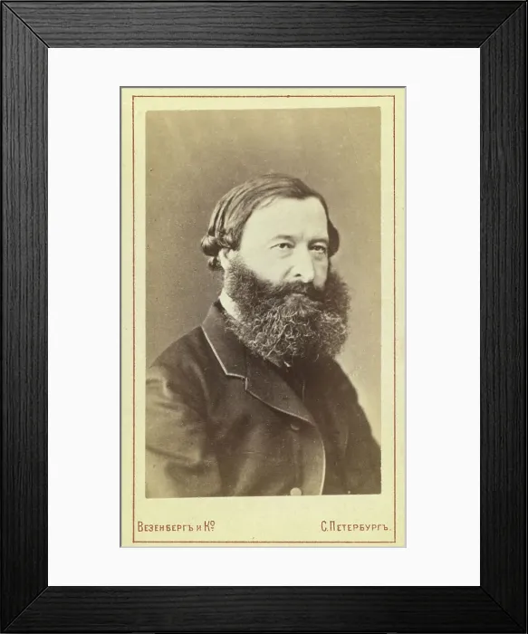 Framed Print : Yuri Fedorovich Samarin, head-and-shoulders portrait, facing right, between 1880 and 1886. Creator: Unknown Framed Print : Yuri Fedorovich Samarin, head-and-shoulders portrait, facing right, between 1880 and 1886. Creator: Unknown