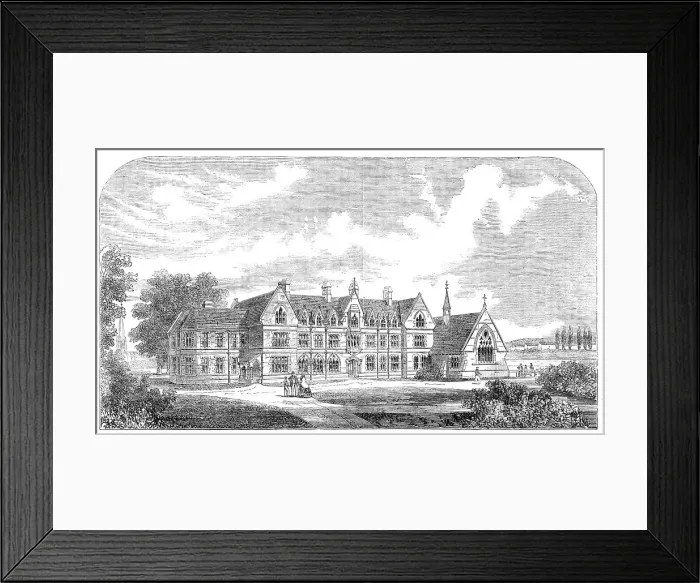 Framed Print : The Godolphin School, Hammersmith, 1862. Creator: Unknown Framed Print : The Godolphin School, Hammersmith, 1862. Creator: Unknown