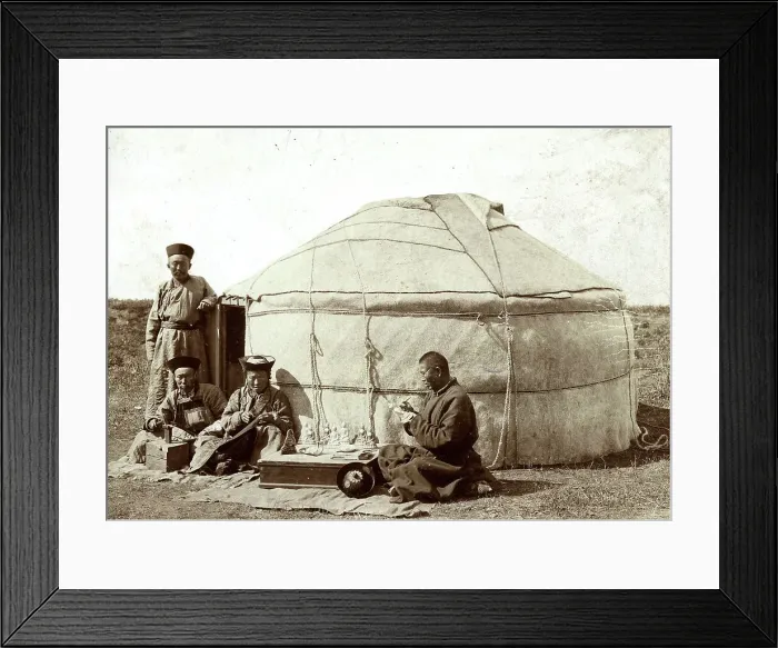 Framed Print : Buryat painters painting Burkhans, 1895-1939. Creator: L Veniukov. Buryat painters painting Burkhans, 1895-1939. Creator: L Veniukov Framed Print : Buryat painters painting Burkhans, 1895-1939. Creator: L Veniukov. Buryat painters painting Burkhans, 1895-1939. Creator: L Veniukov