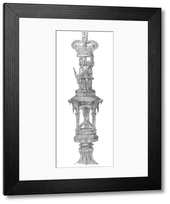 Framed Print : Honorary truncheon for H.M. 2nd Goorkah or Sirmoor Rifles, 1862. Creator: Unknown Framed Print : Honorary truncheon for H.M. 2nd Goorkah or Sirmoor Rifles, 1862. Creator: Unknown