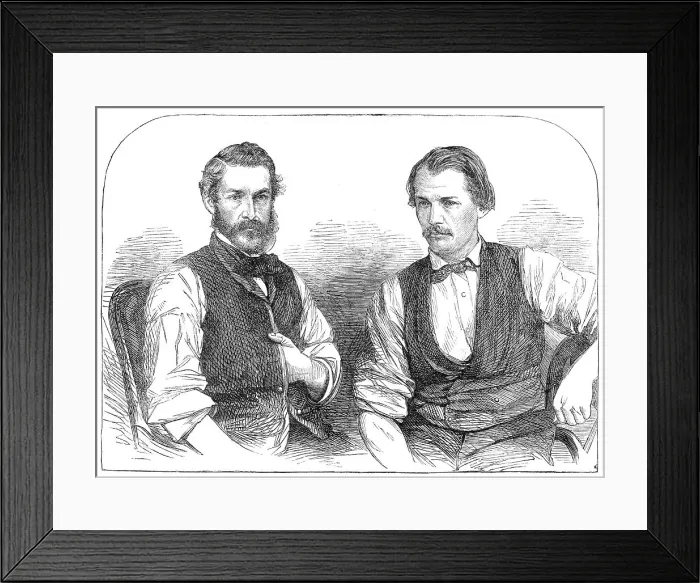 Framed Print : Matthew Montgomery and Louis Shelvin, the steward and cook of the Emily St. Pierre, 1862. Creator: Unknown Framed Print : Matthew Montgomery and Louis Shelvin, the steward and cook of the Emily St. Pierre, 1862. Creator: Unknown
