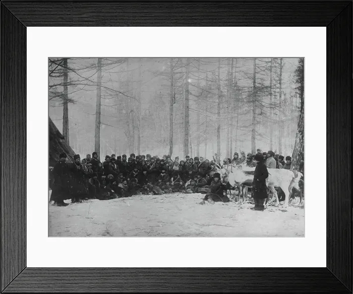 Framed Print : Karagasy near Nizhneudinsk on Suglan, 1895-1939. Creator: L Veniukov Framed Print : Karagasy near Nizhneudinsk on Suglan, 1895-1939. Creator: L Veniukov