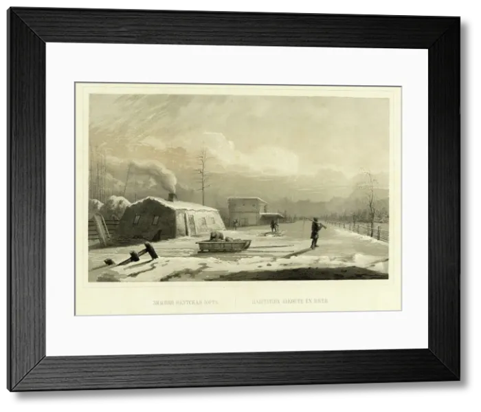 Framed Print : Yakut Winter Yurt, 1856. Creator: Ivan Dem'ianovich Bulychev Framed Print : Yakut Winter Yurt, 1856. Creator: Ivan Dem'ianovich Bulychev