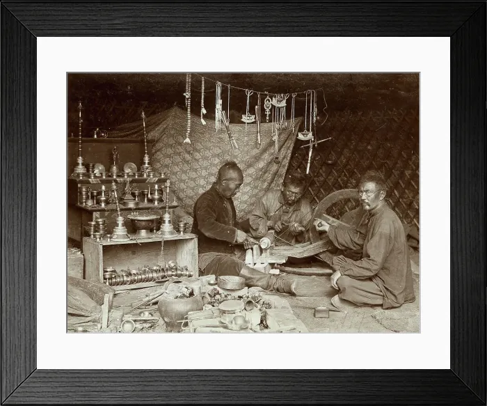 Framed Print : Buryat mechanics making burkhanov - Buryat goods, 1895-1939. Creator: L Veniukov. Buryat mechanics making burkhanov - Buryat goods, 1895-1939. Creator: L Veniukov Framed Print : Buryat mechanics making burkhanov - Buryat goods, 1895-1939. Creator: L Veniukov. Buryat mechanics making burkhanov - Buryat goods, 1895-1939. Creator: L Veniukov