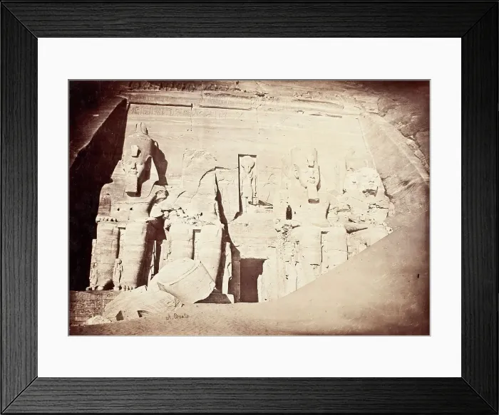 Framed Print : Temple Of Abu Simbel, c.1870. Creator: Antonio Beato Framed Print : Temple Of Abu Simbel, c.1870. Creator: Antonio Beato