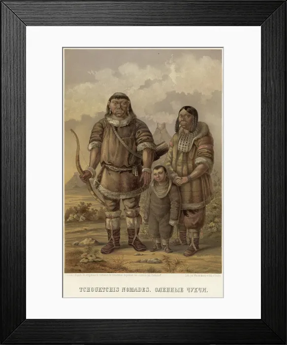 Framed Print : Reindeer Chukchi, 1862. Creator: Zakharov Framed Print : Reindeer Chukchi, 1862. Creator: Zakharov
