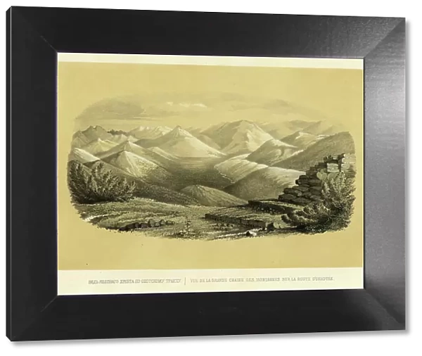 View of the Yablonovy Range on the Route to Okhotsk, 1856. Creator: Ivan Dem'ianovich Bulychev